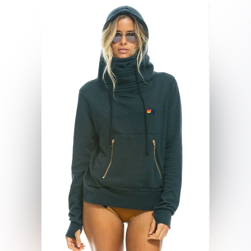 Aviator Nation NINJA PULLOVER HOODIE - CHARCOAL